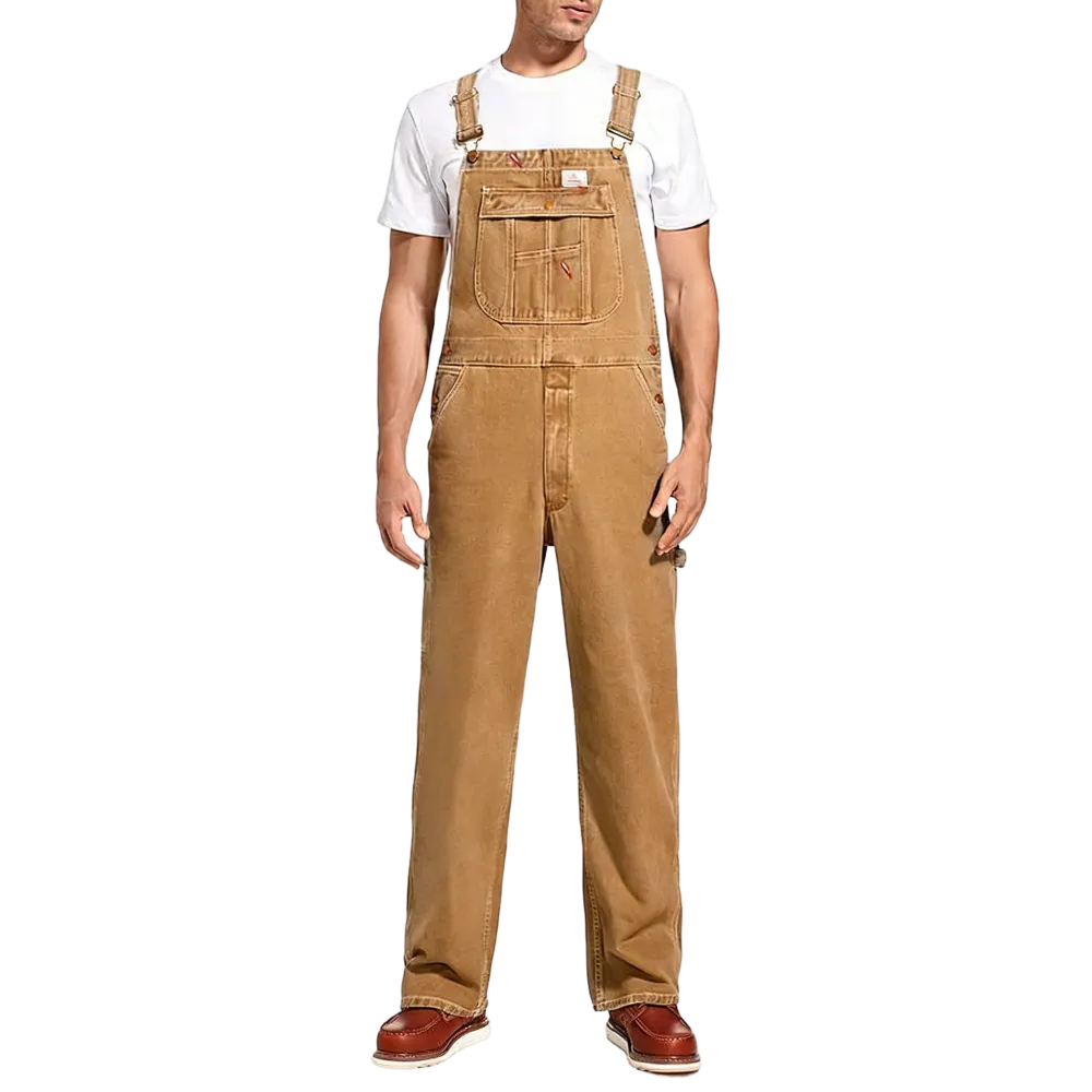 Men's Vintage Denim Bib Overalls
