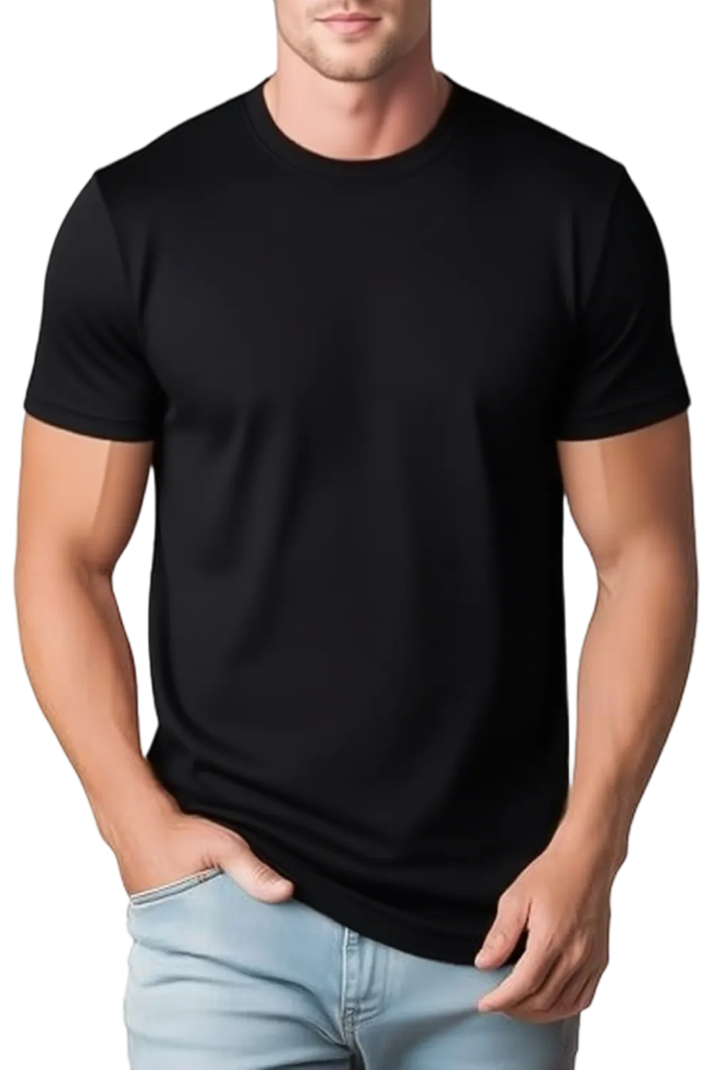 Men's Performance Crewneck T Shirts  – Stretchy, Moisture-Wicking & Quick-Dry Comfort