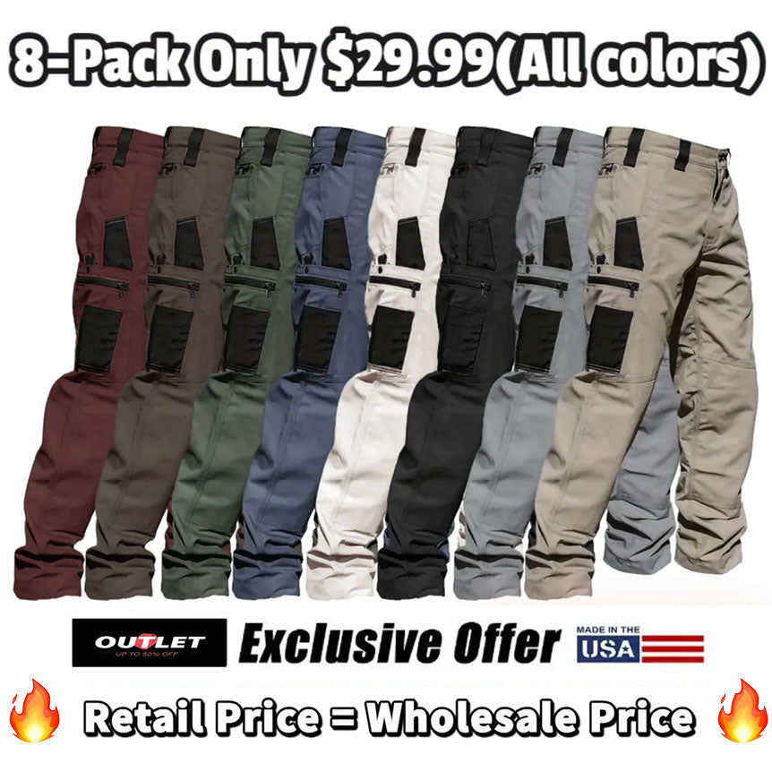 🔥8-Pack Only $29.99(All colors)🔥Men's 8-Pack Unisex 10-Pocket He
