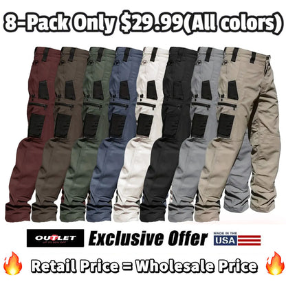 🔥8-Pack Only $29.99(All colors)🔥Men's 8-Pack Unisex 10-Pocket He