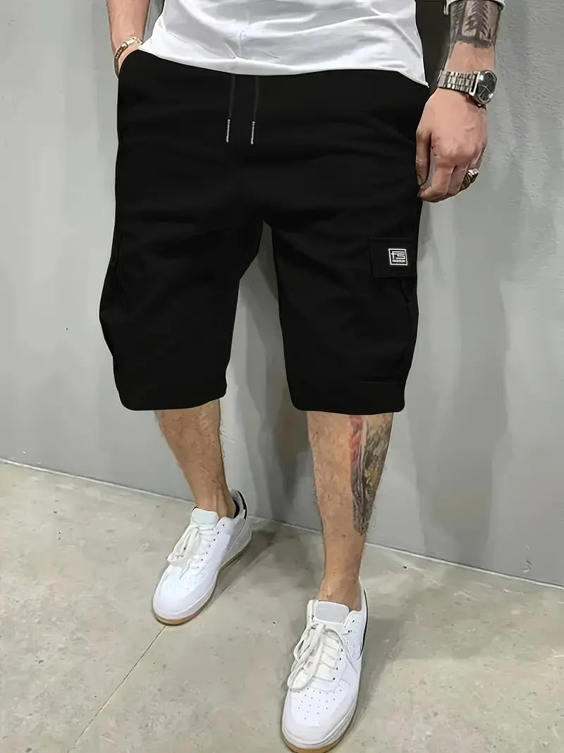 Men's Shorts Set - Slanted Pockets - Versatile Casual Wear