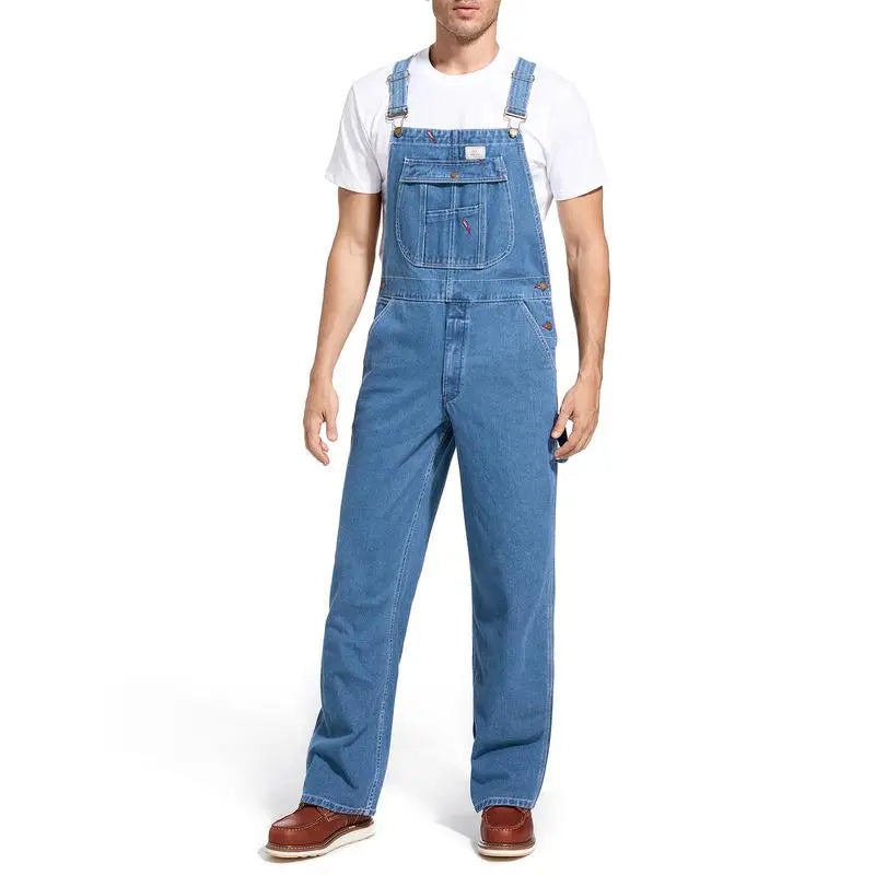 Men's Vintage Denim Bib Overalls