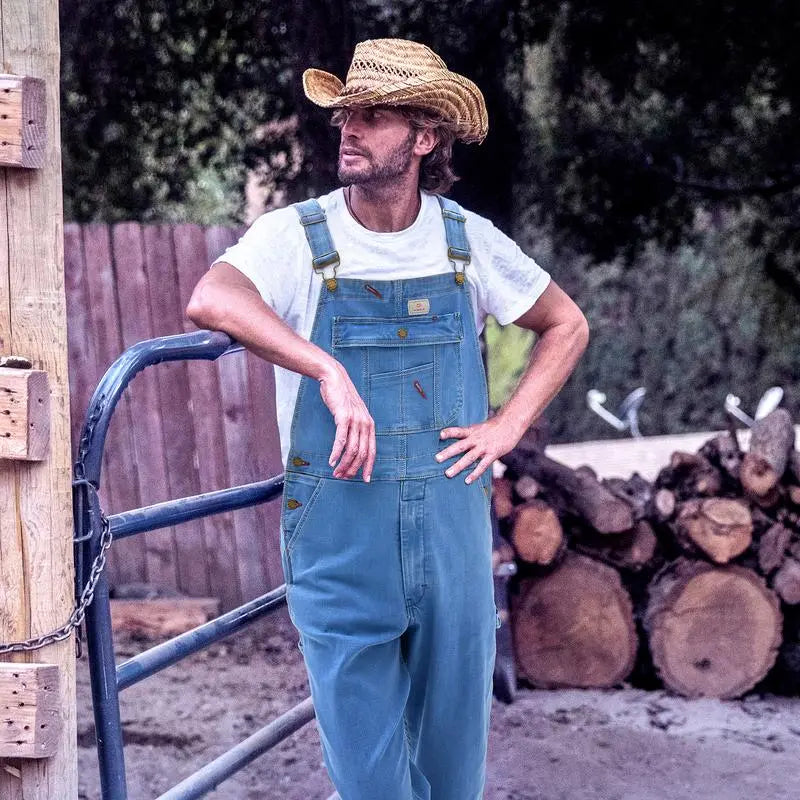 Men's Vintage Denim Bib Overalls