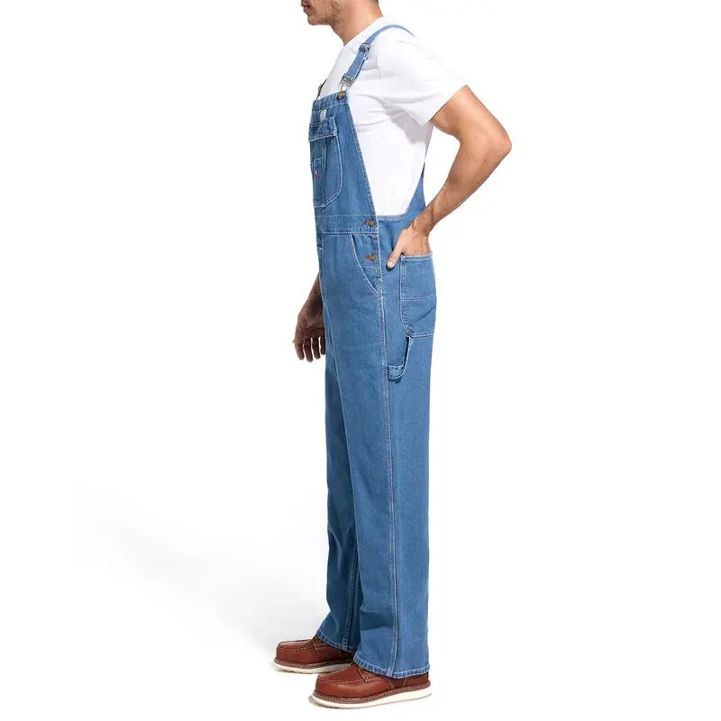Men's Vintage Denim Bib Overalls