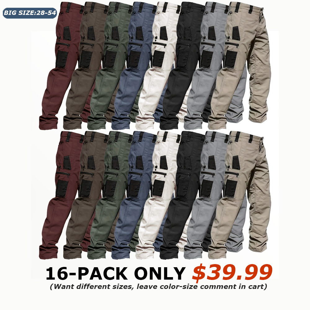 🔥8-Pack Only $29.99(All colors)🔥Men's 8-Pack Unisex 10-Pocket He