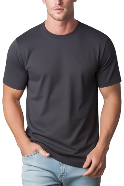 Men's Performance Crewneck T Shirts  – Stretchy, Moisture-Wicking & Quick-Dry Comfort