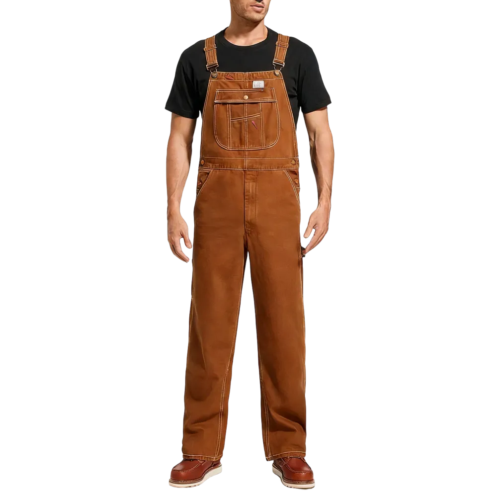 Men's Vintage Denim Bib Overalls