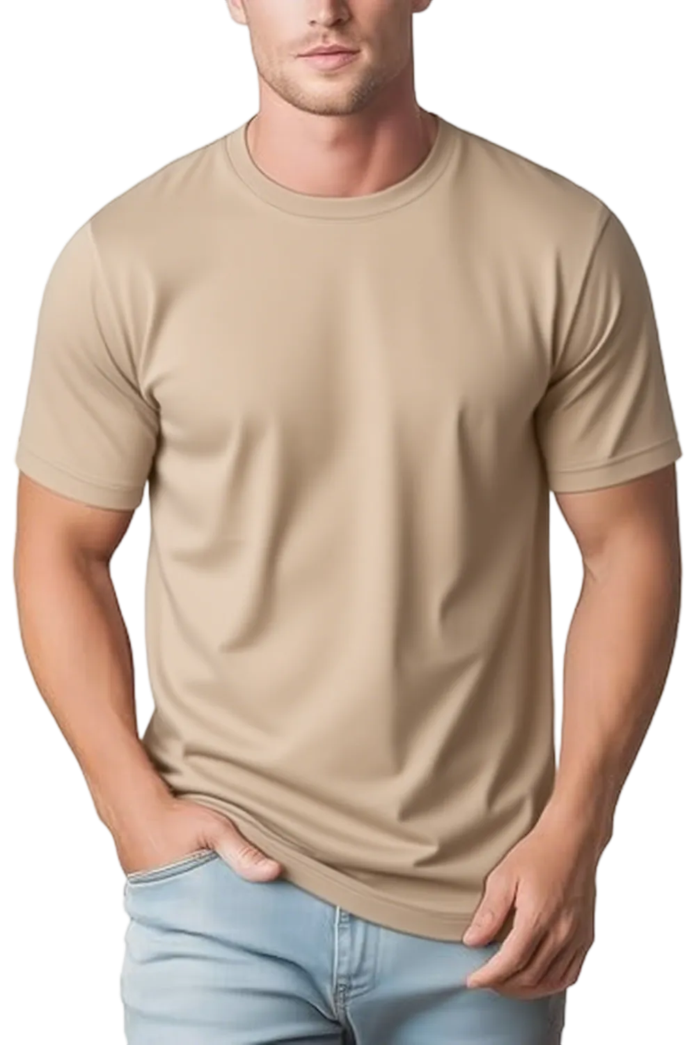 Men's Performance Crewneck T Shirts  – Stretchy, Moisture-Wicking & Quick-Dry Comfort