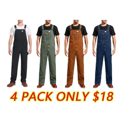 Men's Vintage Denim Bib Overalls