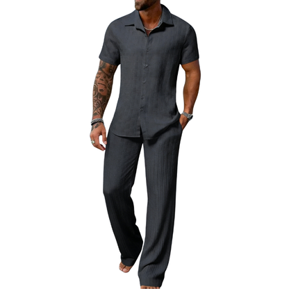 🔥Men's Plain Textured Set