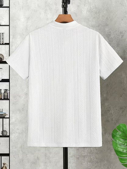 🔥Clearance sale, limited stock🔥Men'S Casual Loose-Fitting Knitted Drop-Shoulder Collar Polo Shirt